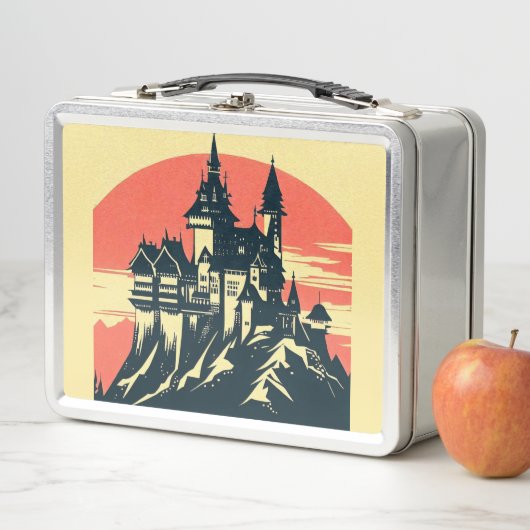 ファンタジー中世の城 – 日本のウッドカットスタイル( メタルランチボックス (インサイチュ)
