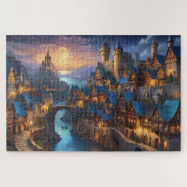 ファンタジー中世の夜 ジグソーパズル