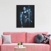 ファンタジー中世の戦士インアーマーイラストレーション キャンバスプリント (インサイチュ (リビング))