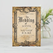 ファンタジー中世の結婚式 招待状 (スタンド正面)