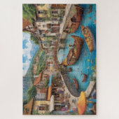 ファンタジー中世の都市懸命 ジグソーパズル (縦)