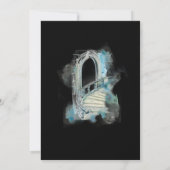 *~*ファンタジー中世の騎士の城階段結婚の 招待状 (裏面)