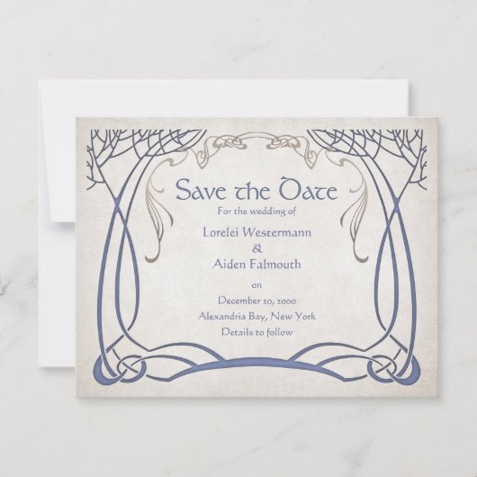 ファンタジー中世ケルト結婚チック セーブザデート (正面)