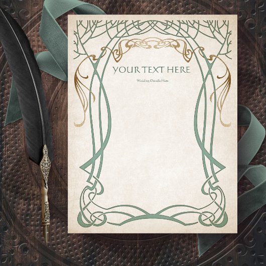 ファンタジー中世ケルト風ウェディング チラシ