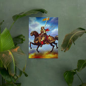 ファンタジー中世ナイトAIデジタルアートポスター ポスター