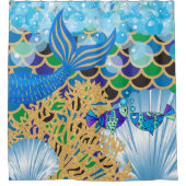 ファンタジー人魚の生活 シャワーカーテン (正面)