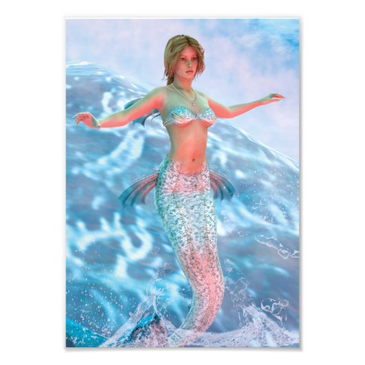 ファンタジー人魚 フォトプリント            (正面)