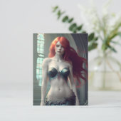 ファンタジー人魚 ポストカード (スタンド正面)
