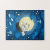 ファンタジー付き飛んでいる夜 ジグソーパズル (横)