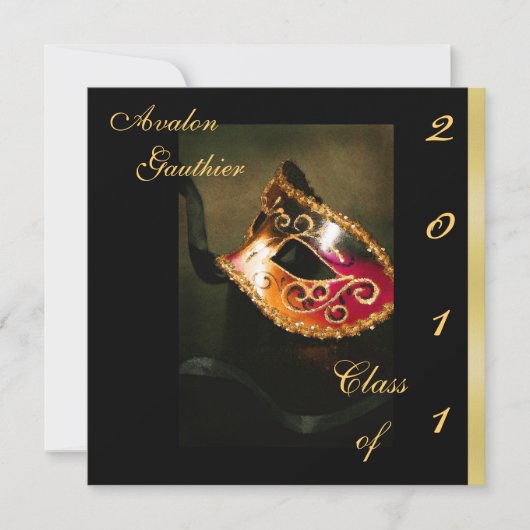 ファンタジー仮装クラスの卒業招待状 招待状 (正面)