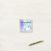 ファンタジー作家のためのサイン入りコピー付箋 ポストイット (デスク上)