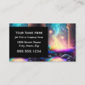 ファンタジー作家霊気ヒーラープロフェッショナルエグゼクティブ 名刺 (裏面)