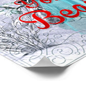 ファンタジー冬の女性あなたは美しいポスターアート ポスター (角)