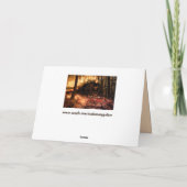 ファンタジー列車のグリーティングカード シーズンカード (裏面)