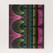 ファンタジー劇場、抽象芸術カラフルフラクタル ジグソーパズル (縦)