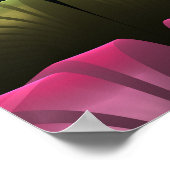 ファンタジー劇場、抽象芸術カラフルフラクタル ポスター (角)