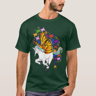 ファンタジー動物童話自然昆虫蝶U Tシャツ
