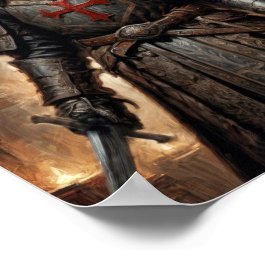 ファンタジー十字軍の戦士の秘密の地下室 ポスター (角)