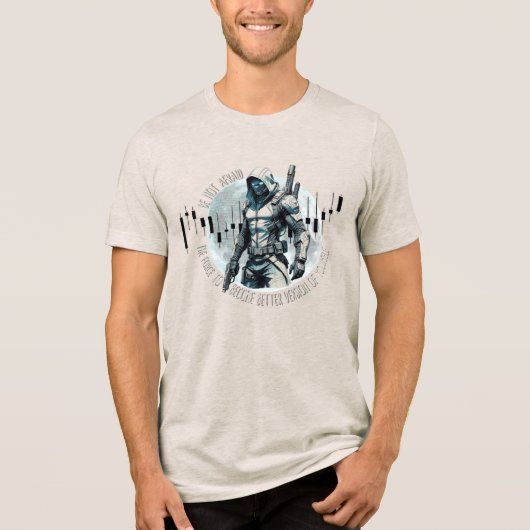 ファンタジー取引デザイン | サイバーパンク | 自己成長 トライブレンドTシャツ (正面)