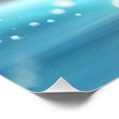 ファンタジー可愛いキャットホッケーユニフォーム ポスター (コーナー)