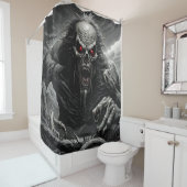ファンタジー可愛い生き生きとした怖い恐怖の生き物 シャワーカーテン (インサイチュ)