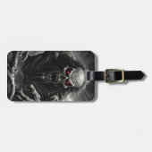 ファンタジー可愛い生き生きとした怖い恐怖の生き物 ラゲッジタグ (正面横)