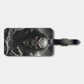 ファンタジー可愛い生き生きとした怖い恐怖の生き物 ラゲッジタグ (裏面横)