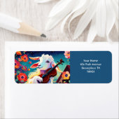 ファンタジー可愛い生き生き遊のヤギのバイオリン ラベル (インサイチュ)