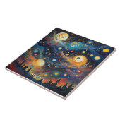 ファンタジー可愛い螺旋星型 タイル (側面)