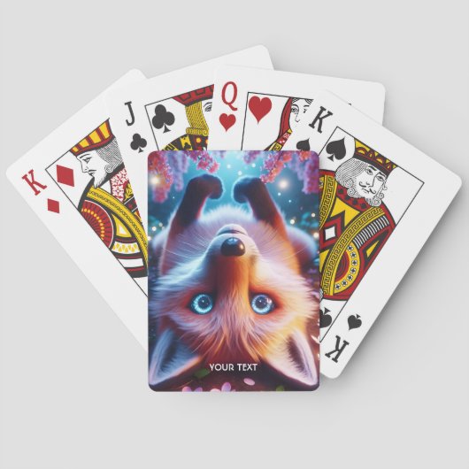 ファンタジー可愛い遊敷設キツネ トランプ (裏面)