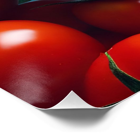 ファンタジー可愛い鮮やかなトマトおもしろいの生き物 ポスター (コーナー)