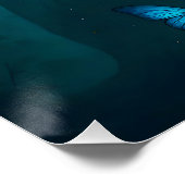 ファンタジー可愛い黒猫 ポスター (コーナー)