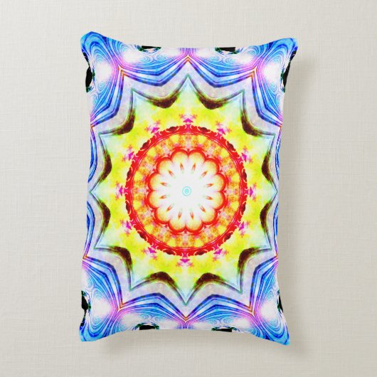 ファンタジー司祭魔導師マグカル鮮やかマンデラ アクセントクッション (裏面(縦))