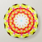 ファンタジー司祭魔導師マグカル鮮やかマンデラ ラウンドクッション (正面)