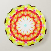 ファンタジー司祭魔導師マグカル鮮やかマンデラ ラウンドクッション (裏面)