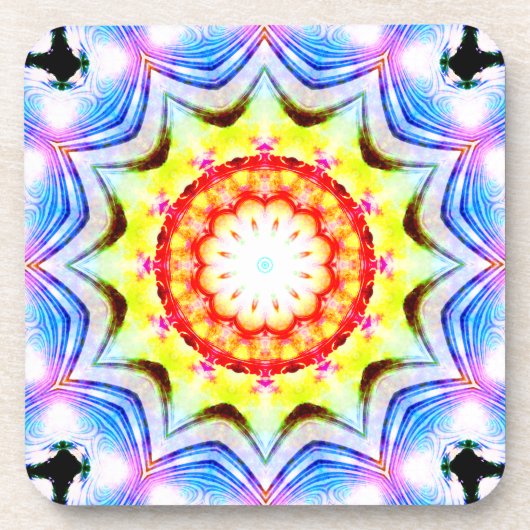 ファンタジー司祭魔導師マンデラ鮮やかー コースター (正面)