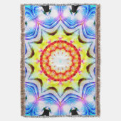 ファンタジー司祭魔導師マンデラ鮮やかー スローブランケット (正面縦)