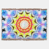 ファンタジー司祭魔導師マンデラ鮮やかー スローブランケット (正面)
