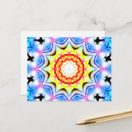 ファンタジー司祭魔導師マンデラ鮮やかー ポストカード