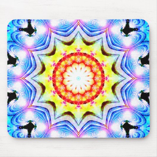 ファンタジー司祭魔導師マンデラ鮮やかー マウスパッド (正面)