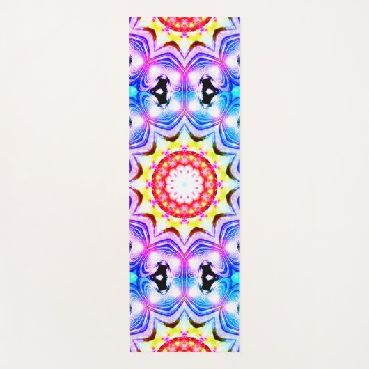 ファンタジー司祭魔導師マンデラ鮮やかー ヨガマット (正面)