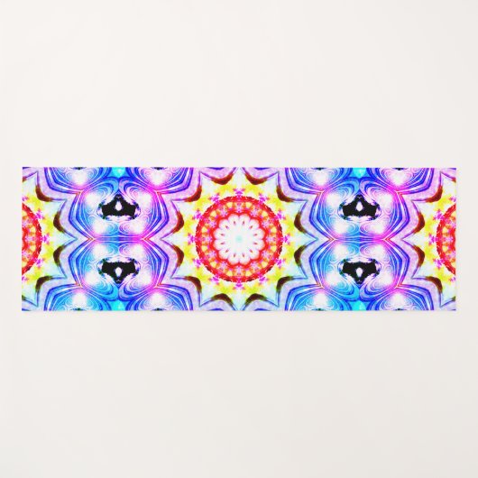ファンタジー司祭魔導師マンデラ鮮やかー ヨガマット (正面(横))