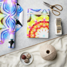 ファンタジー司祭魔導師マンデラ鮮やかー ラッピングペーパー