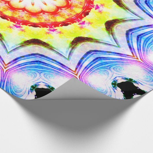 ファンタジー司祭魔導師マンデラ鮮やかー ラッピングペーパー (角)