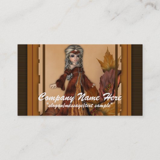 ファンタジー名刺::秋シーズンクイーン 名刺 (正面)