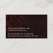 ファンタジー名刺 – Dark Gothic Woman 2 名刺 (裏面)