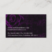 ファンタジー名刺 – Dark Gothic Woman 4 名刺 (裏面)