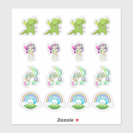 ファンタジー土地収用キスカットシール シール (シート)