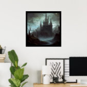 ファンタジー城の恐ろしい風景3 ポスター (ホームオフィス)