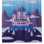 ファンタジー城シャワーカーテン シャワーカーテン (正面)